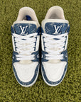 Louis Vuitton Trainer in Denim Blu 7.5
