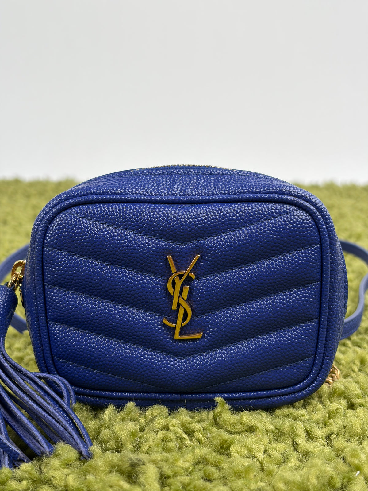 Borsa a spalla Saint Laurent Baby LoubBlu