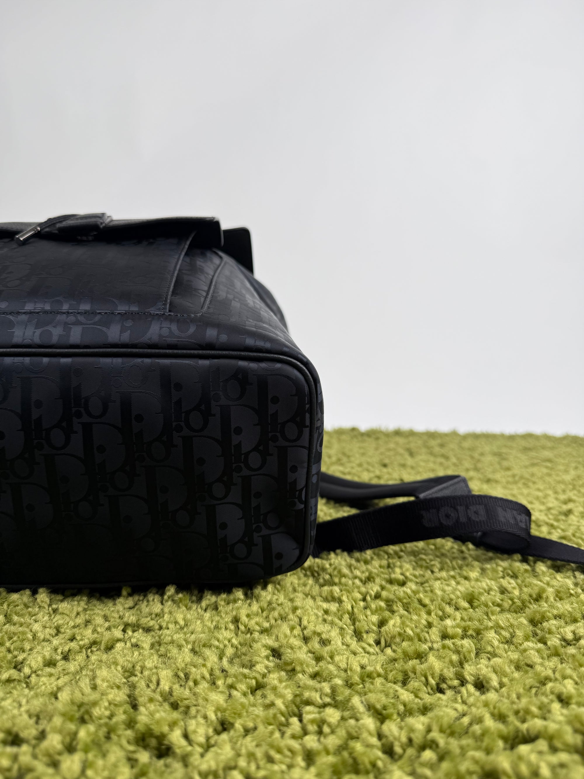 Zaino Dior in Jacquard e pelle di vitello