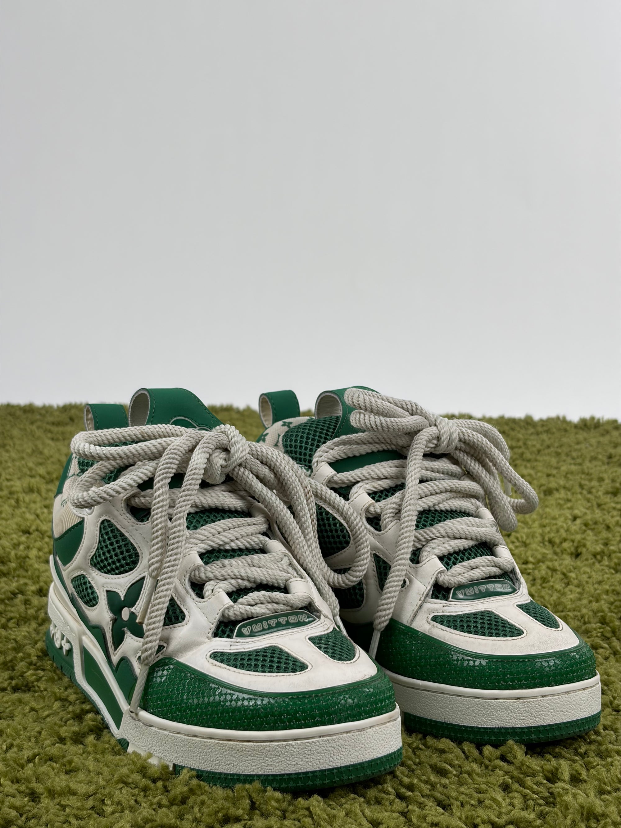 Louis vuitton skate Size 5.5=39.5 calza 40.5 bianca e verde