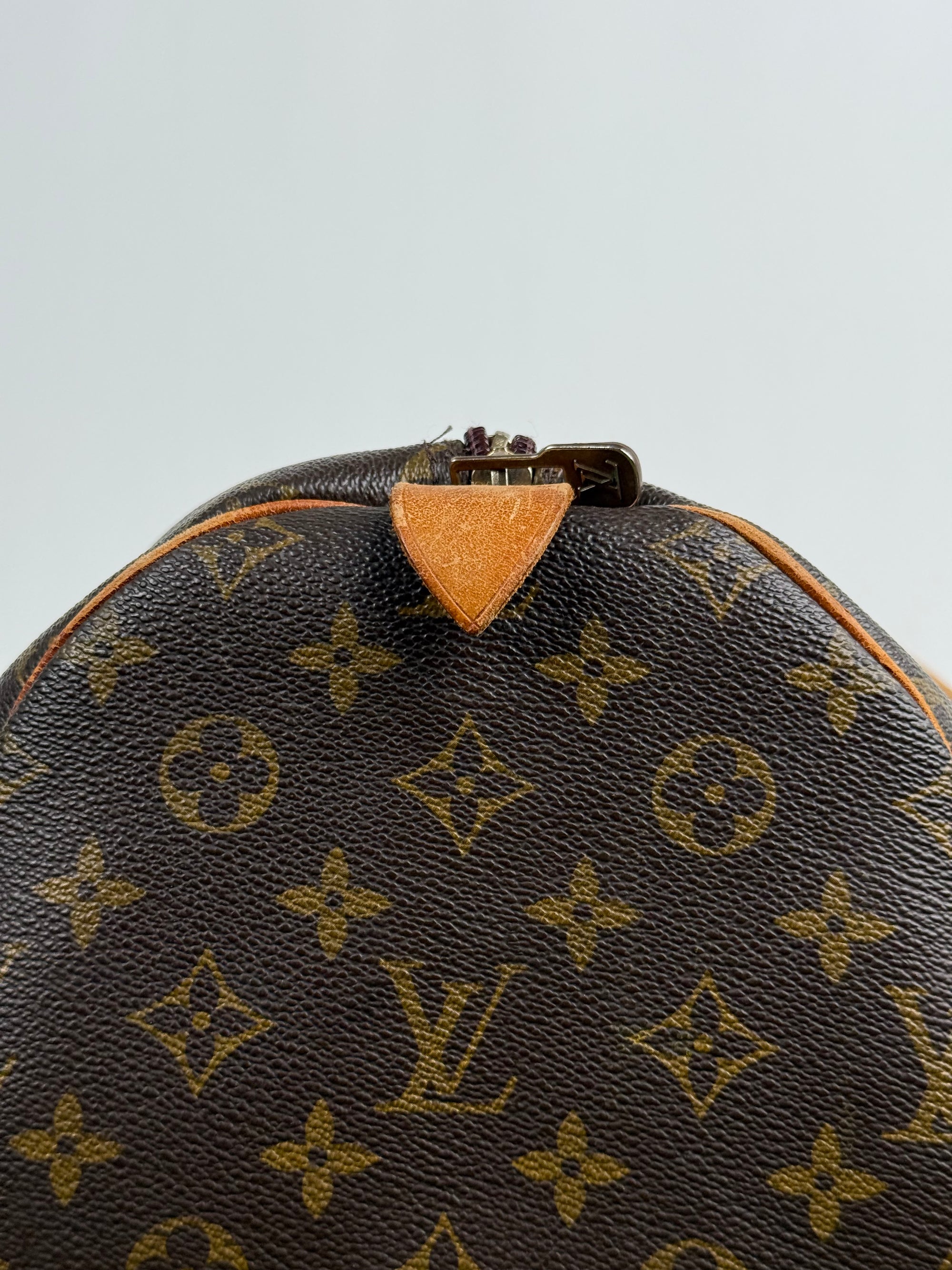 Borsone Keepall Louis Vuitton 55 vintage Marrone