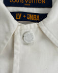 Camicia Louis Vuitton X NBA Size L bianca e multicolore