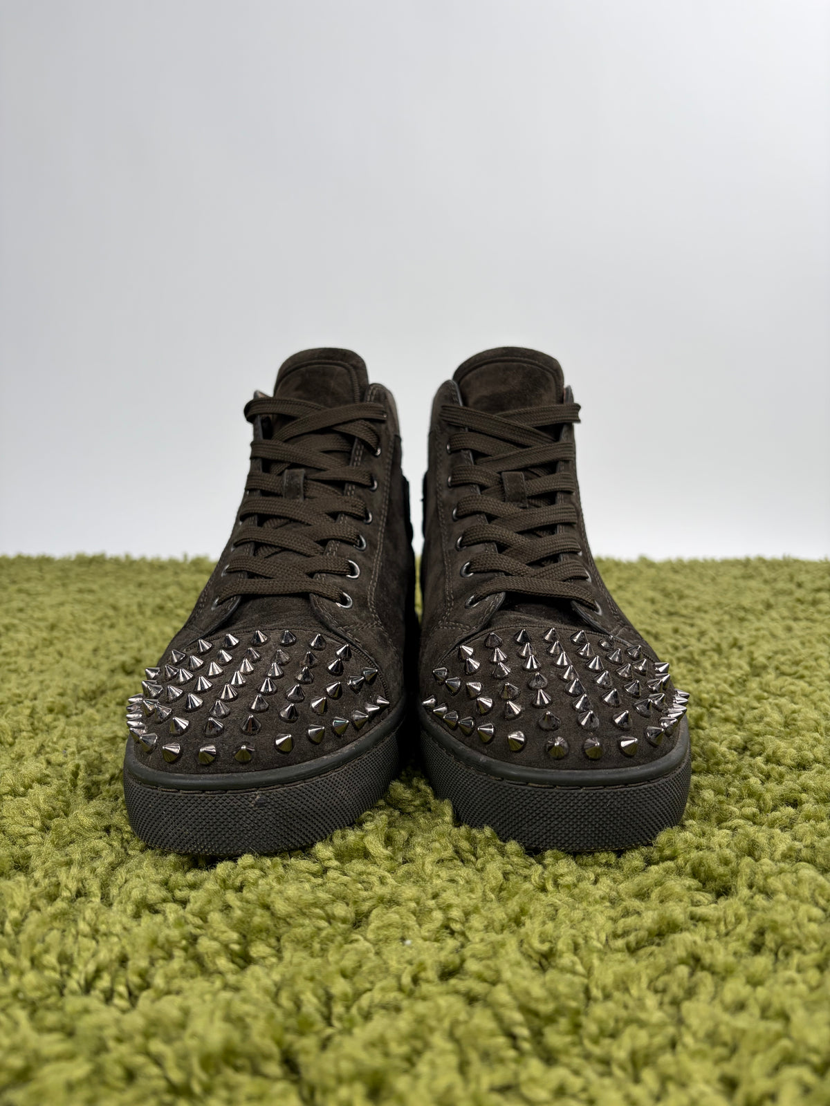 Christian Louboutin Spikes High Marrone 41.5