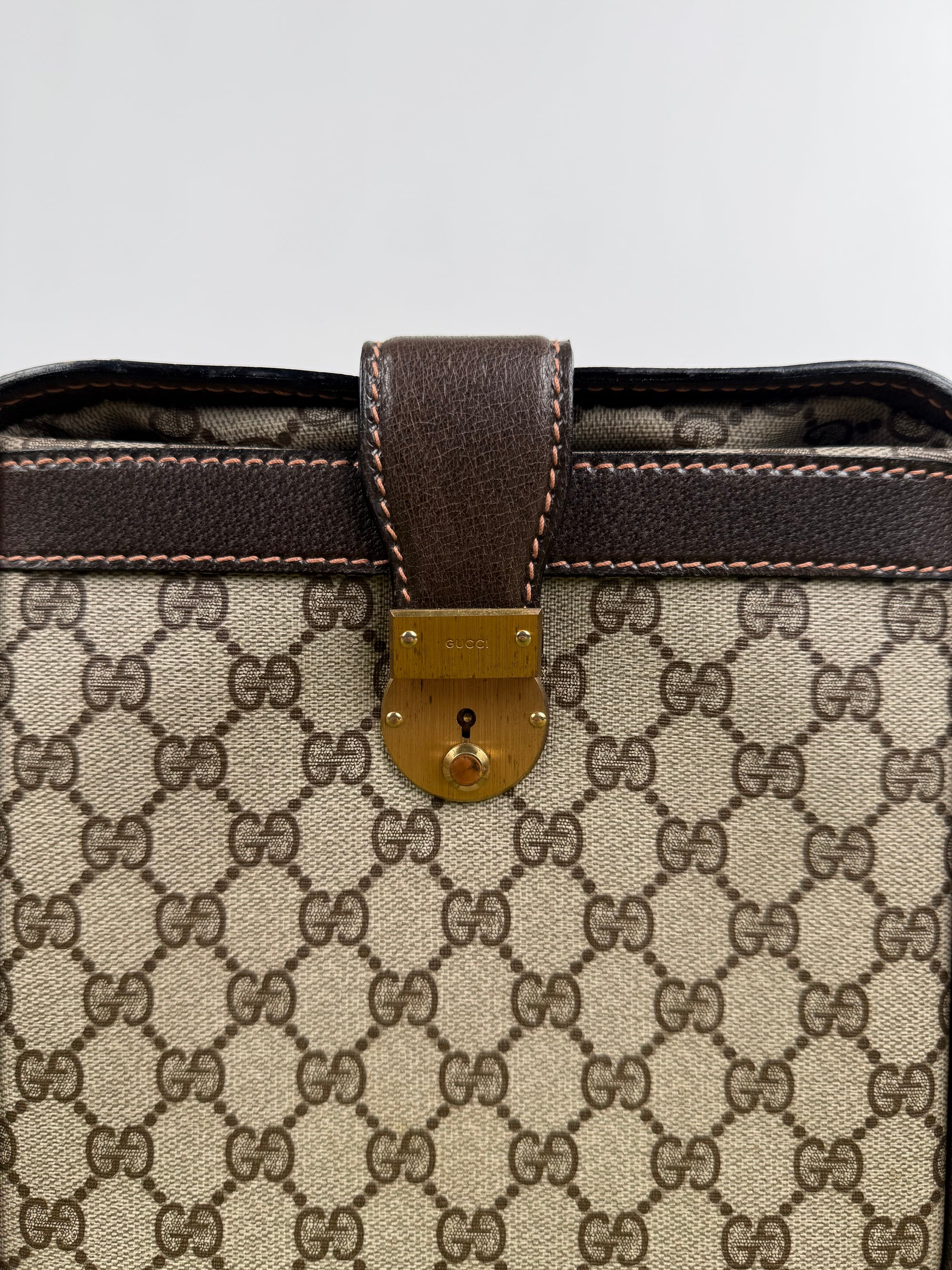Gucci Savoy Borsa rigida in tela Monogram