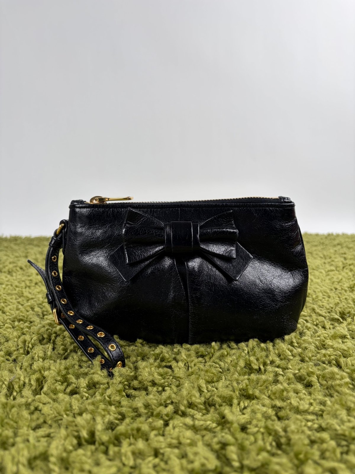 Borsa Miu Miu Pour Accessories Vitello Shine Sac Nera - Second Hand Di Fiore