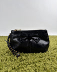 Borsa Miu Miu Pour Accessories Vitello Shine Sac Nera