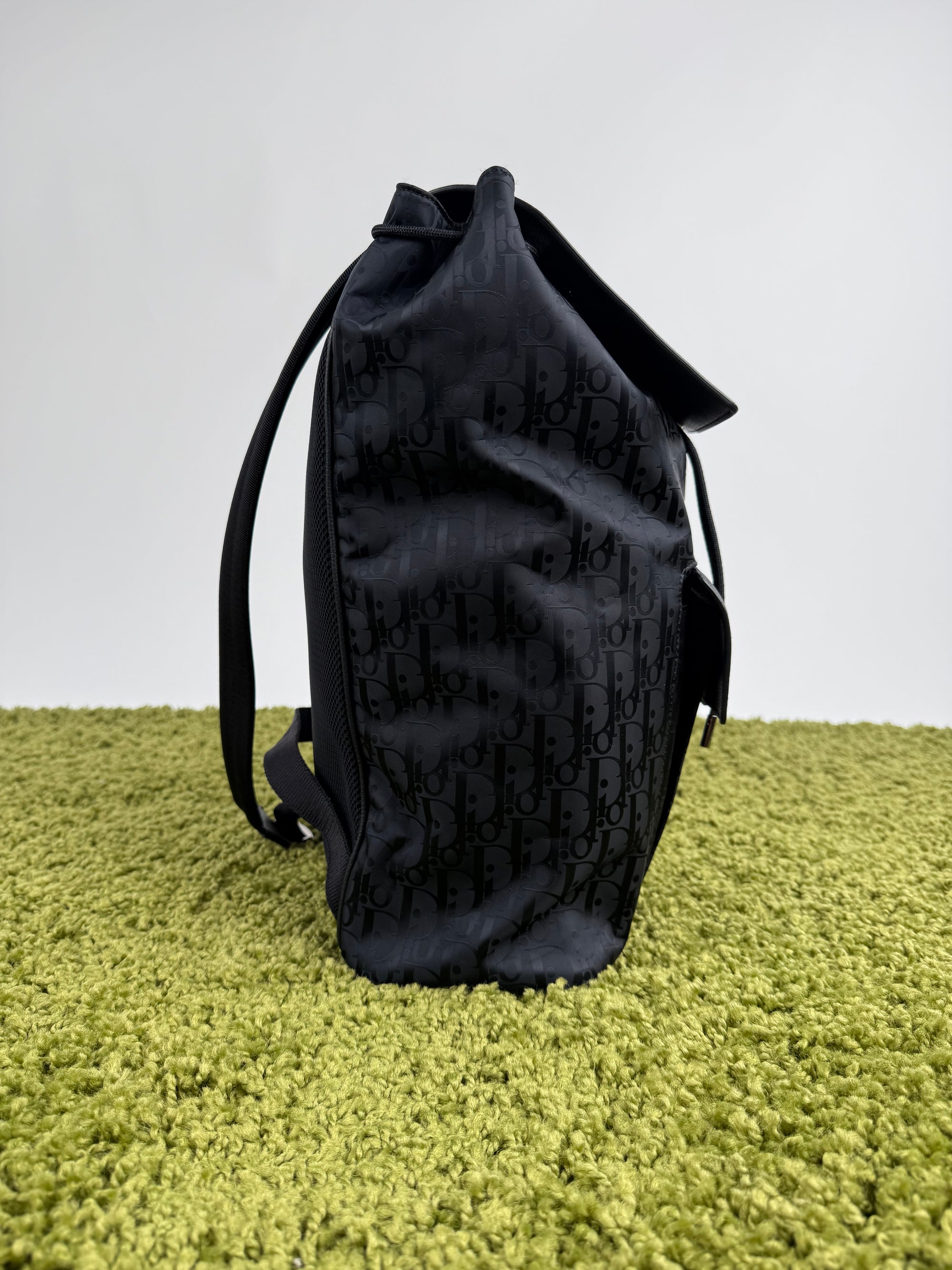 Zaino Dior in Jacquard e pelle di vitello