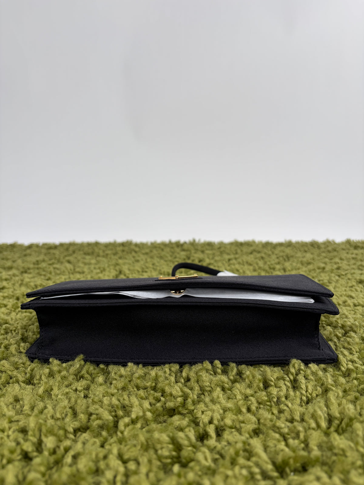 Borsa a spalla Prada Mini in raso Nero