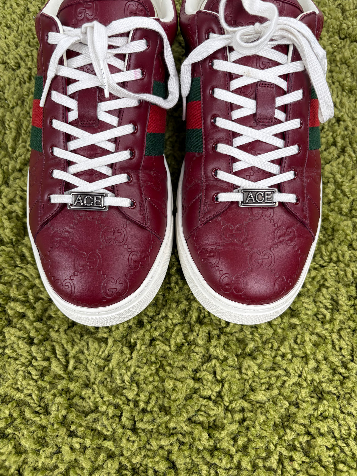 Gucci Ace Low Bordeaux 11