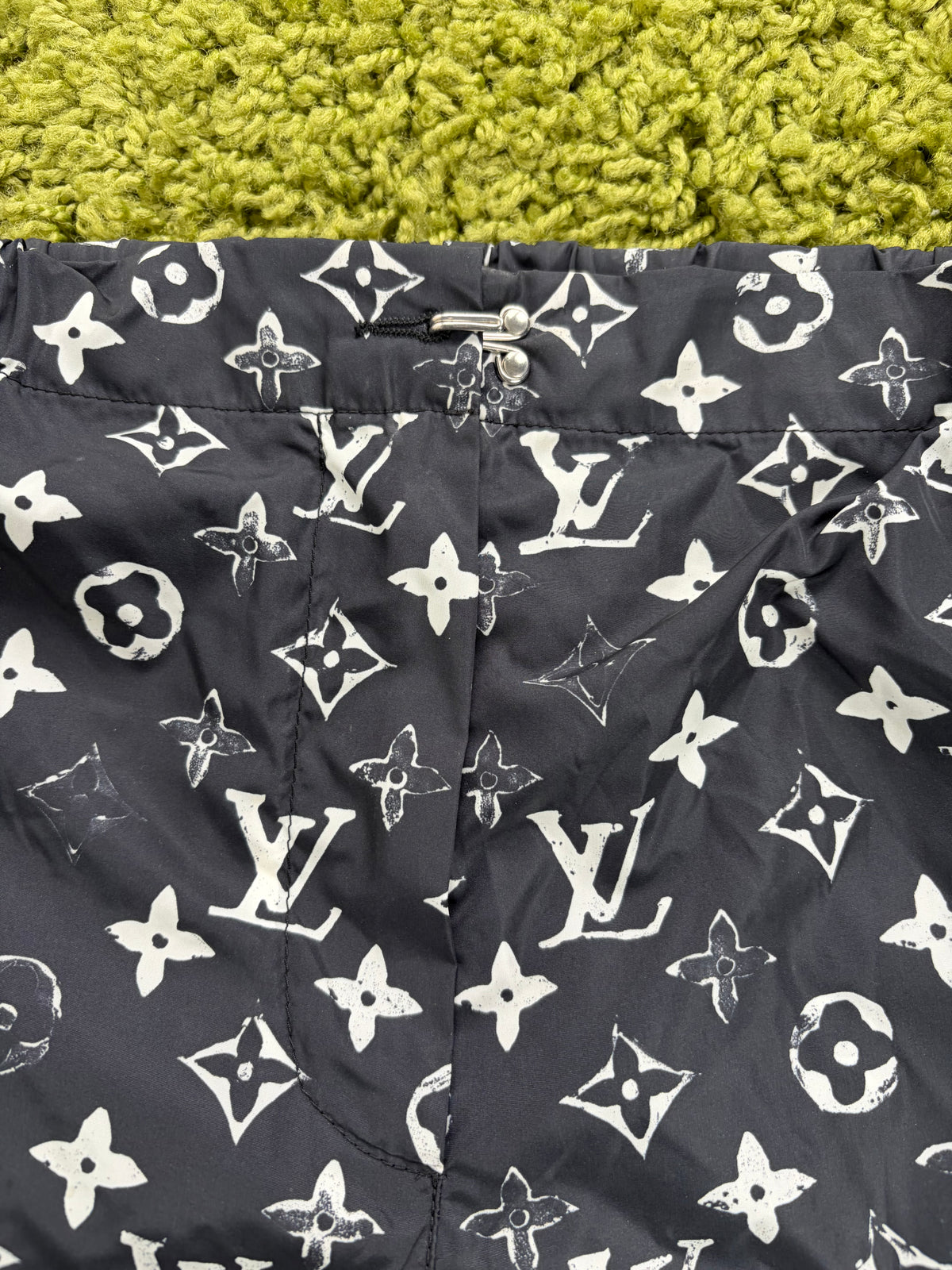 Pantalone Louis Vuitton Stencil Effect Monogram Nero 36