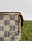 Pochette Accessories Louis Vuitton  in tela Damier Azur Bianca Monogram