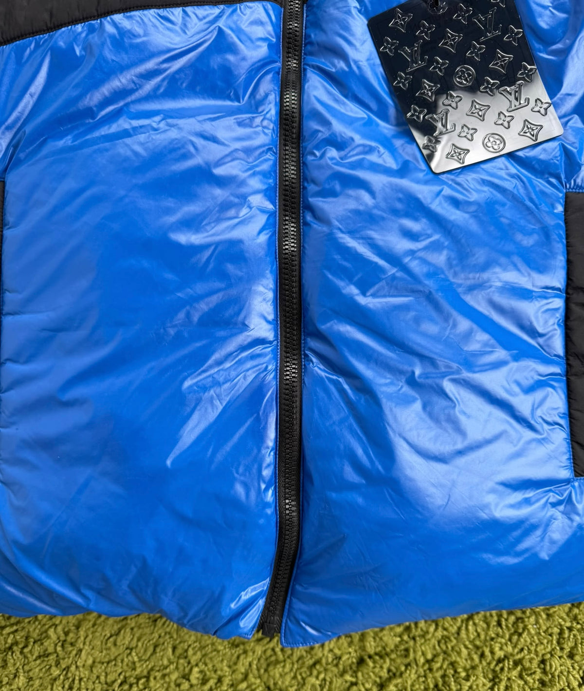 Giubbotto Louis Vuitton Bouson Blu Nero Reversibile