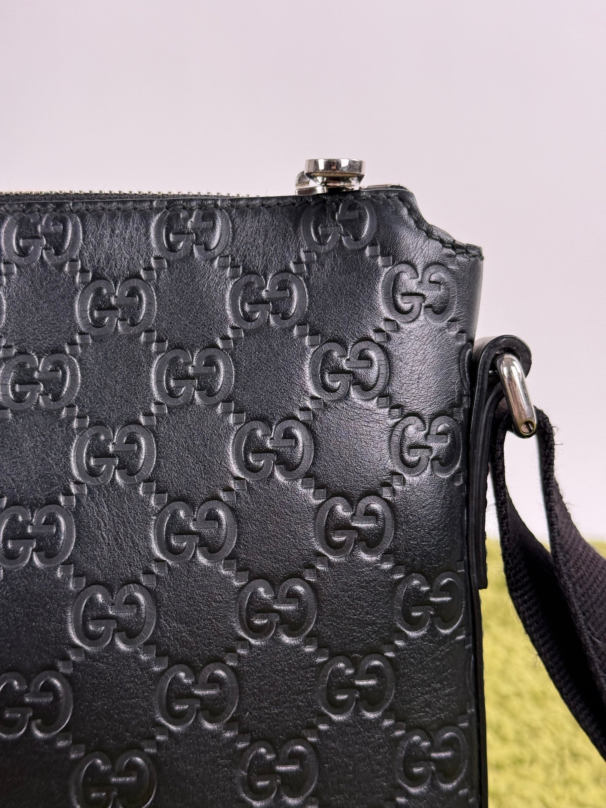 Borsello Gucci in Pelle Nera