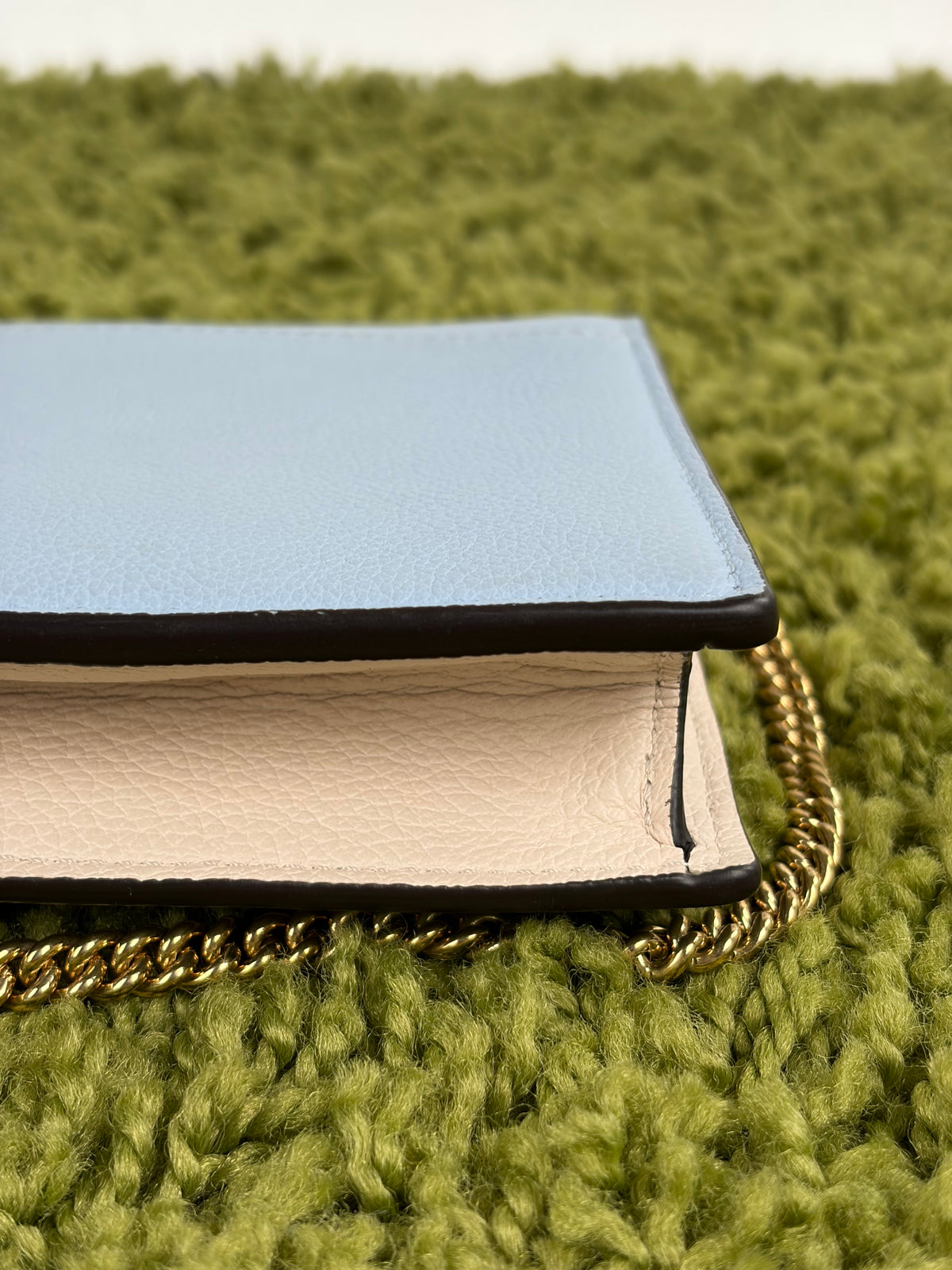 Pochette Louis Vuitton Mylockme Chain Azzurro