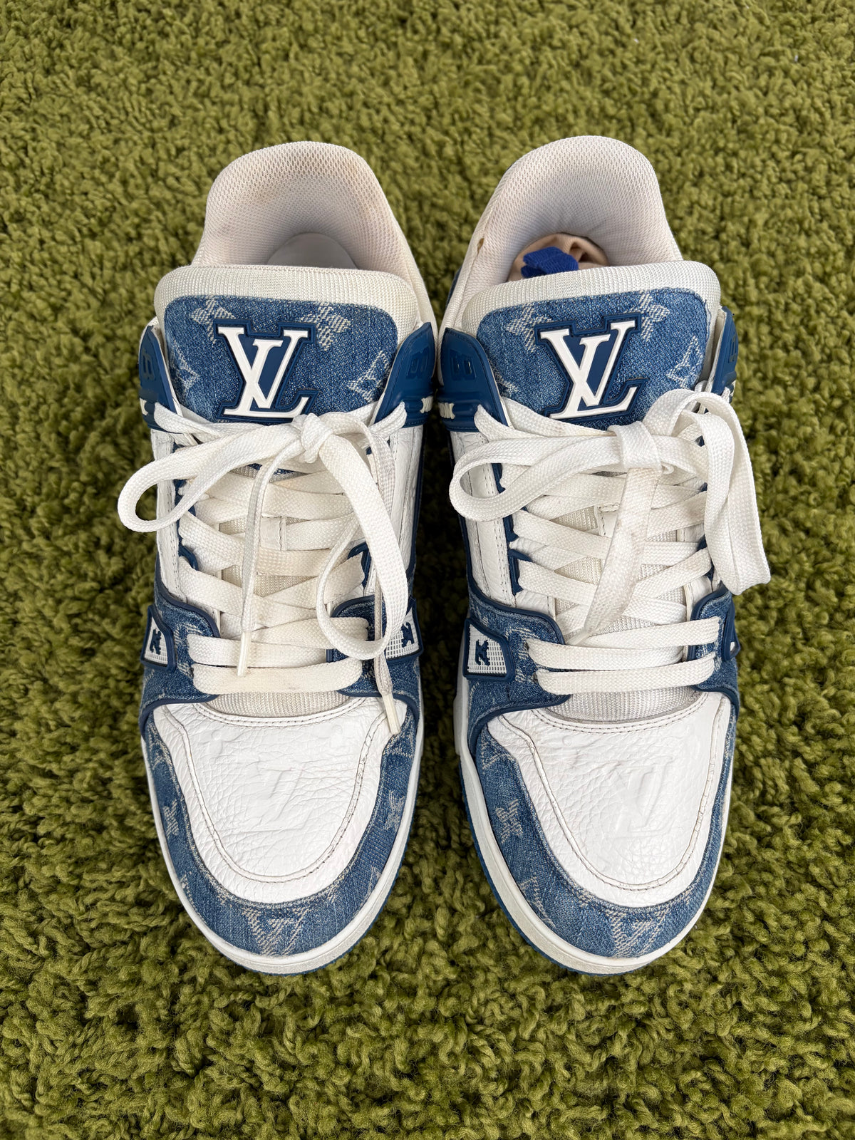 Louis Vuitton Trainer In Denim Blu 8