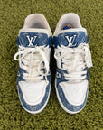Louis Vuitton Trainer In Denim Blu 8
