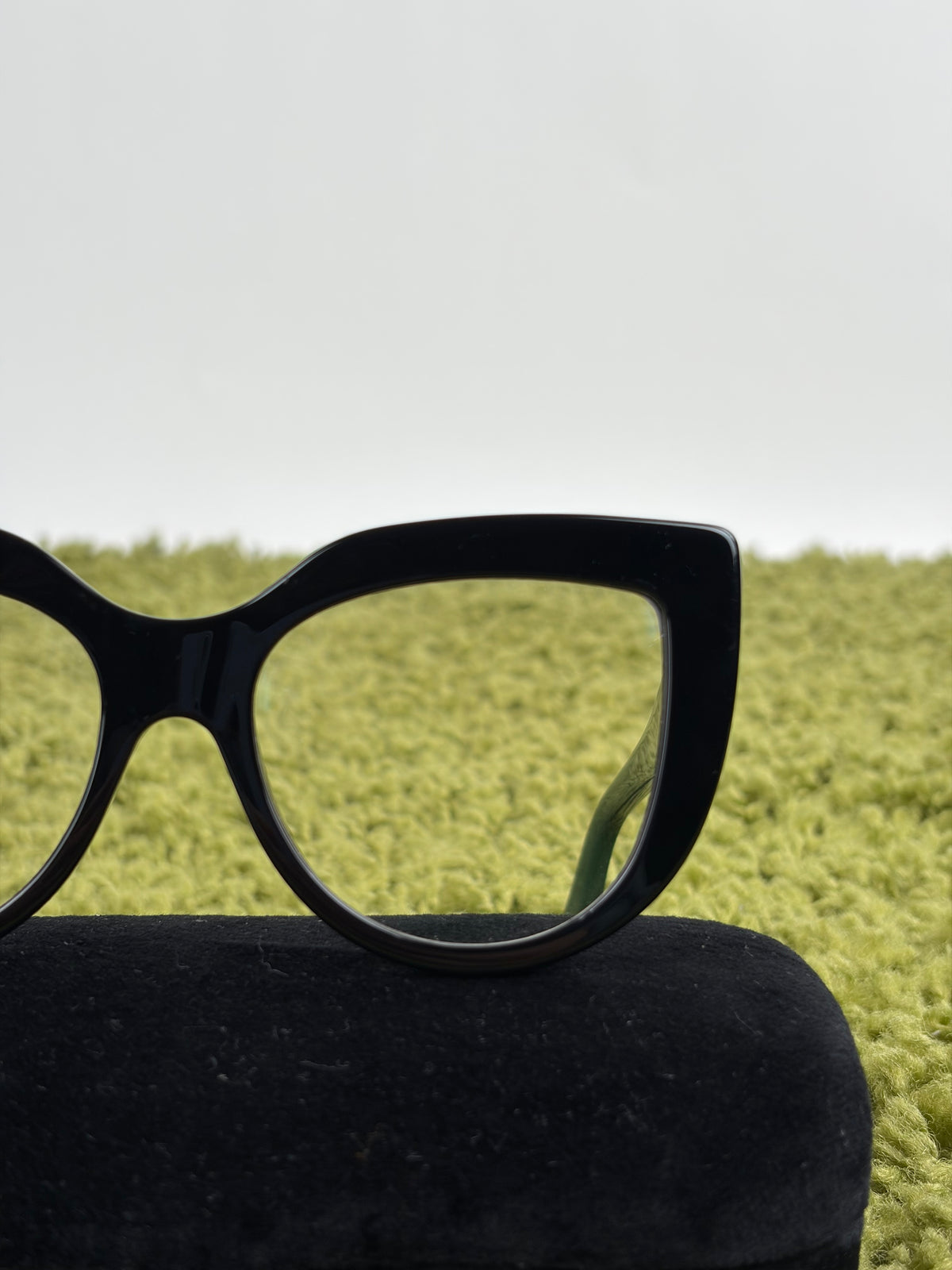 Occhiali Gucci Con montatura a farfalla in acetato nera Multicolor