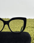 Occhiali Gucci Con montatura a farfalla in acetato nera Multicolor