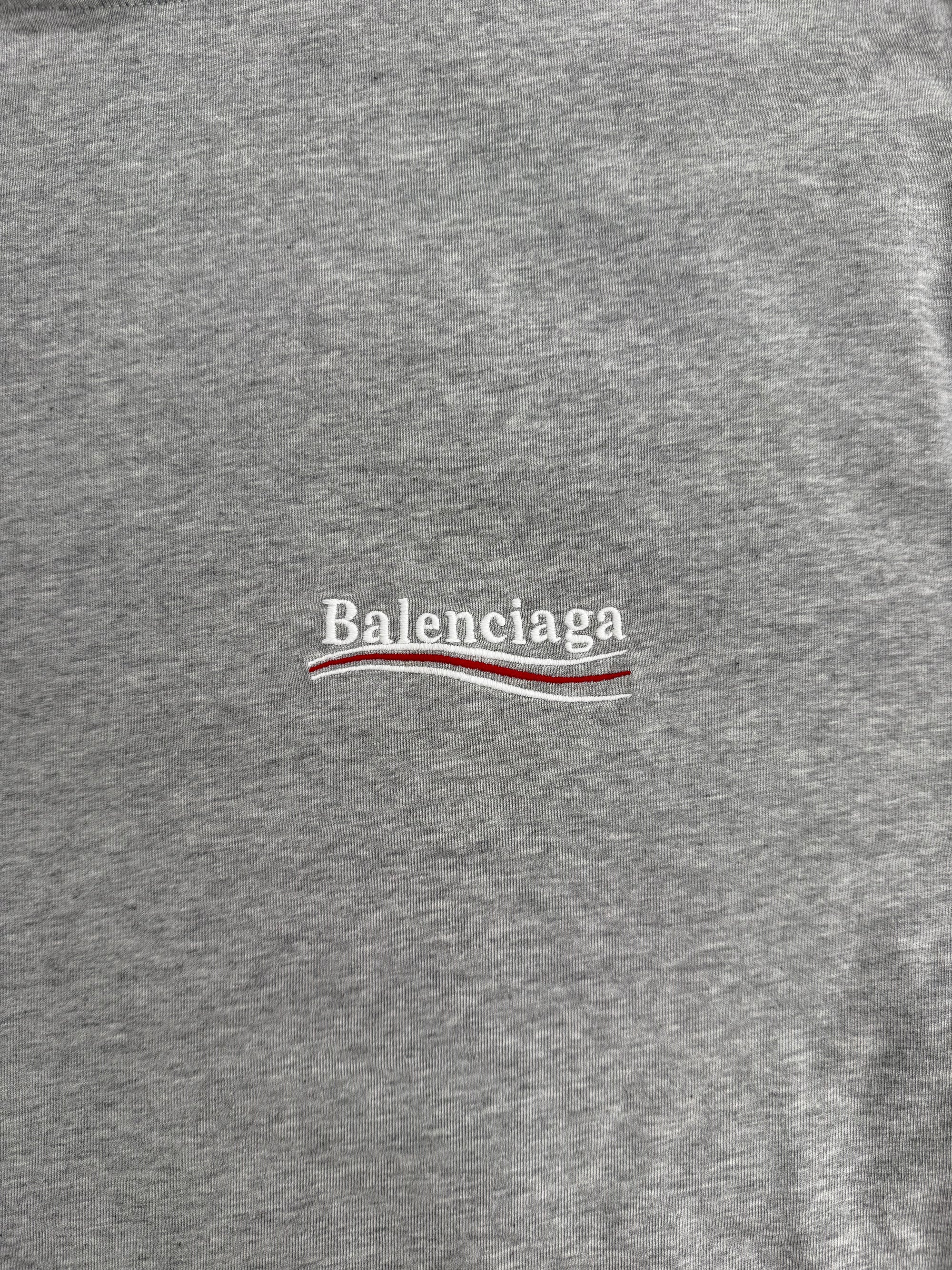 Longsleeve Political Campaign Balenciaga Grigia XS