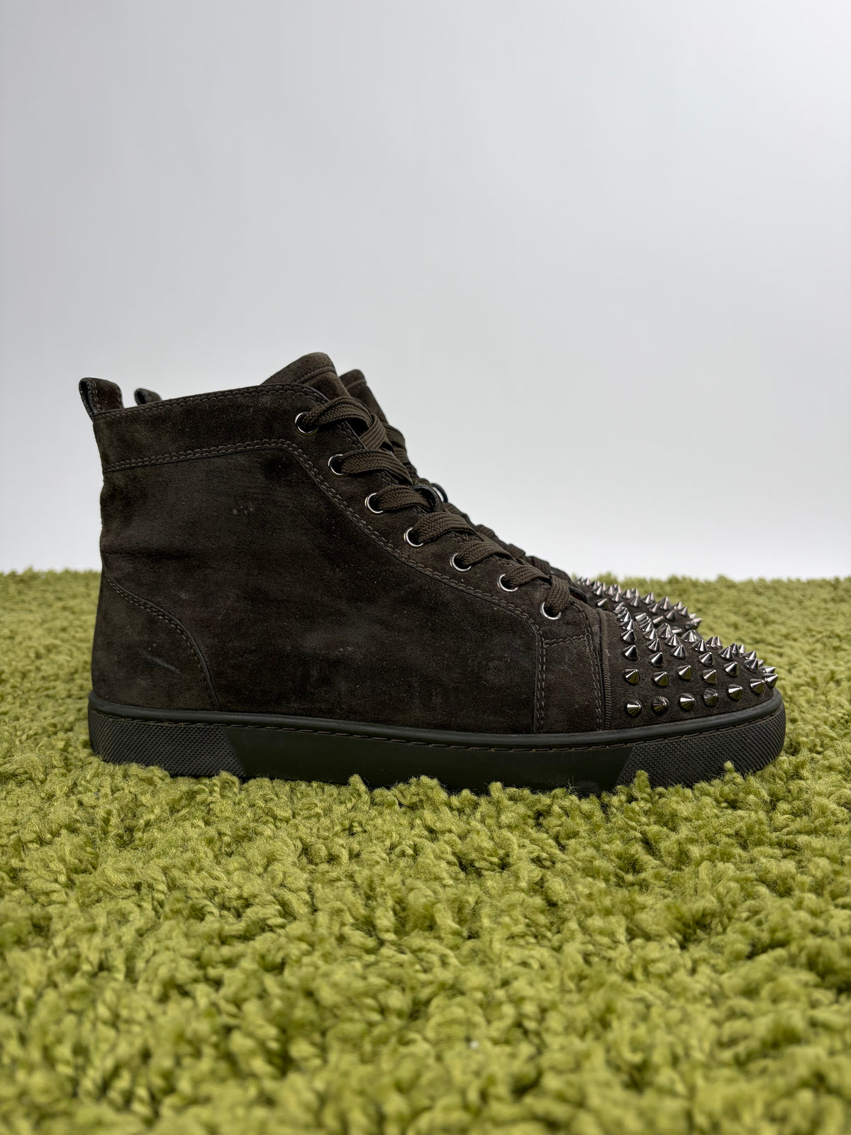 Christian Louboutin Spikes High Marrone 41.5