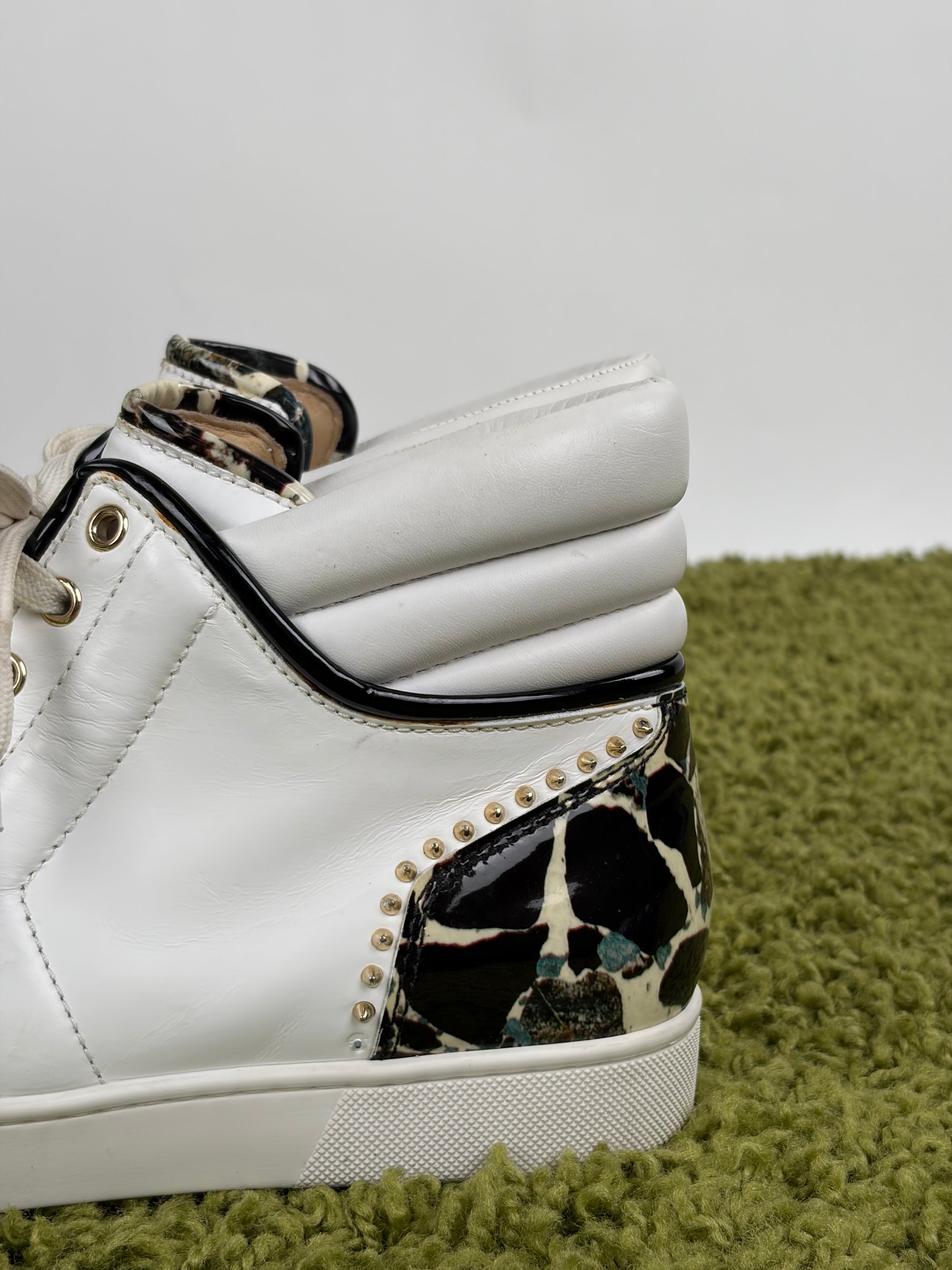 Louboutin Size 43 bianche e oro