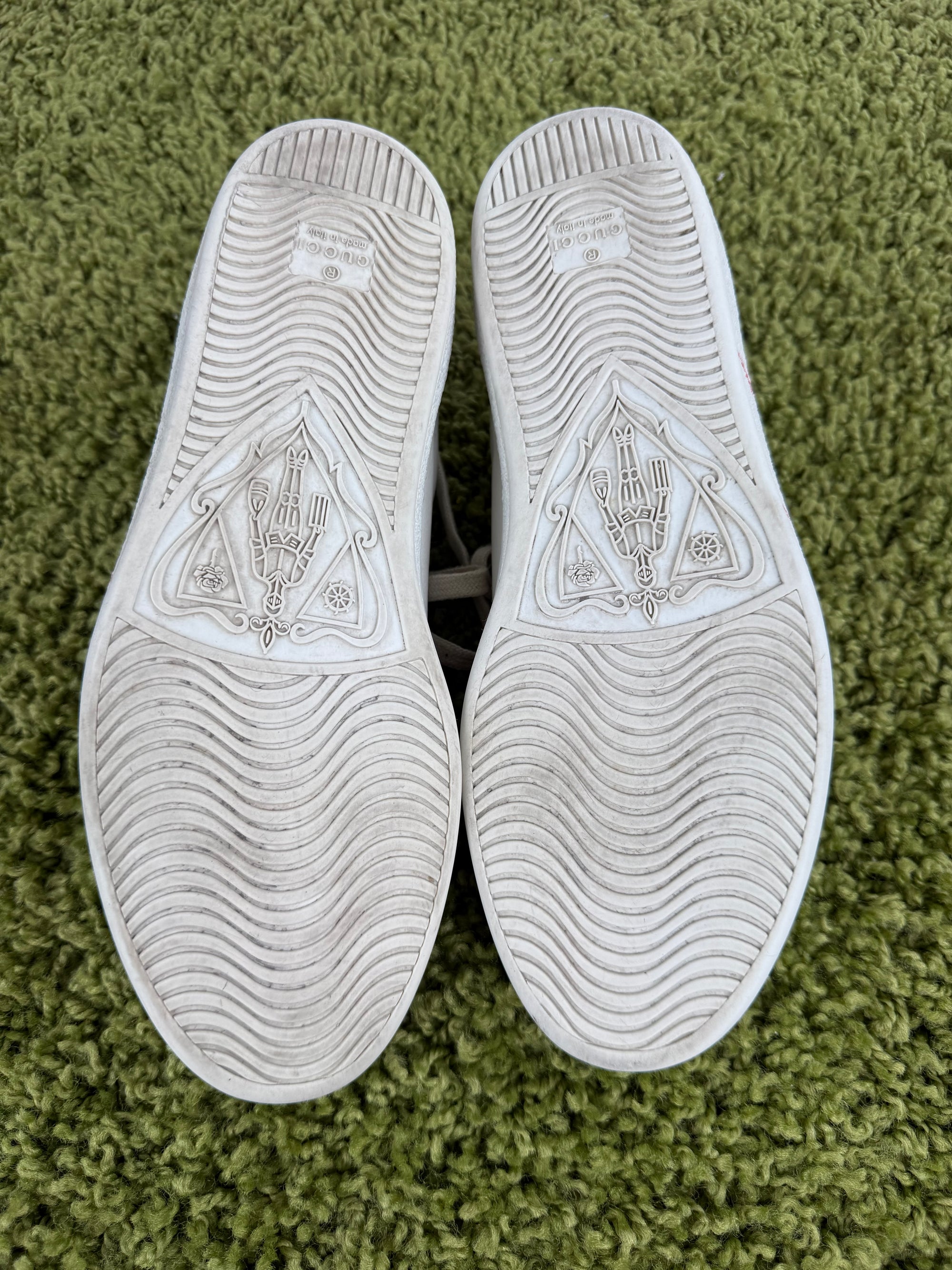 Gucci Ace Effetto Usato Bianca 8