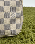 Pochette Accessories Louis Vuitton  in tela Damier Azur Bianca Monogram