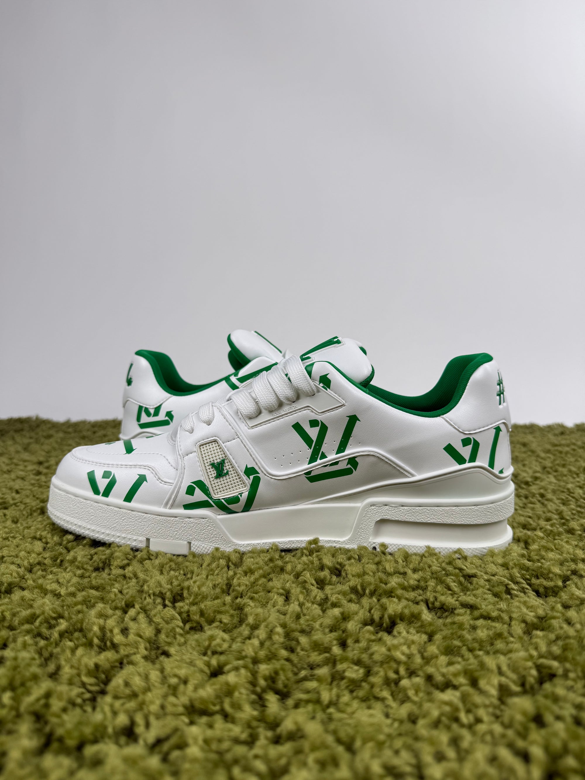 Louis Vuitton Trainer Bianca Verde 9