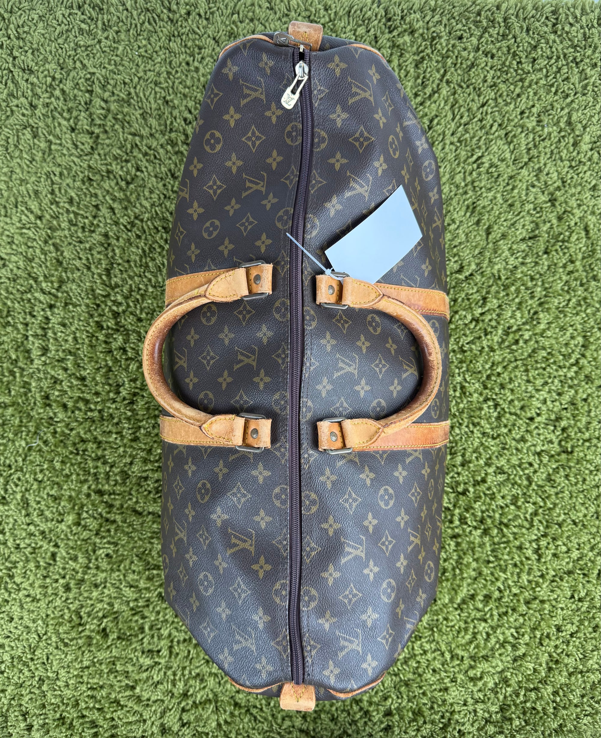 Borsone Keepall Louis Vuitton 55 vintage Marrone