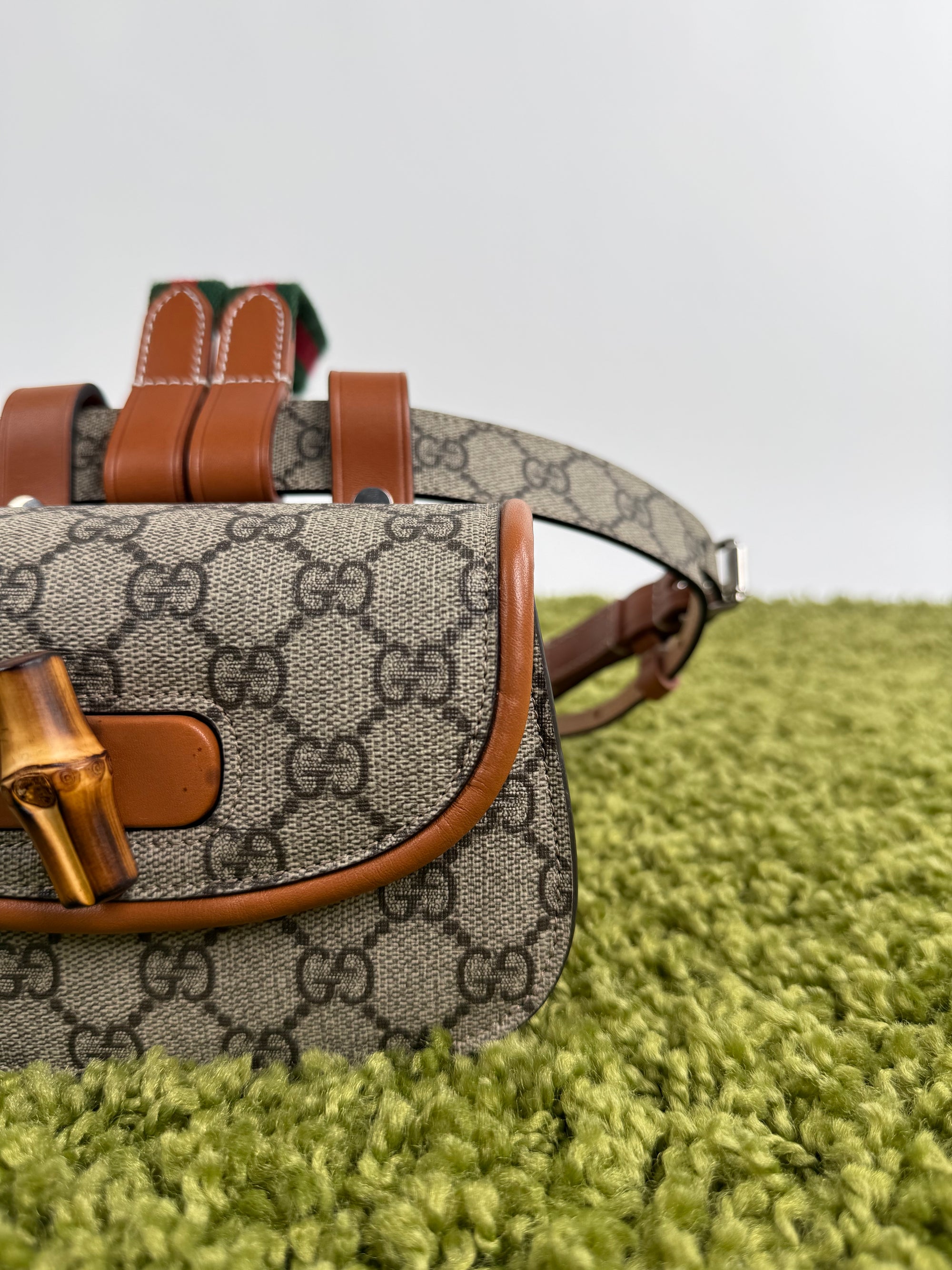 Marsupio gucci beige in tela