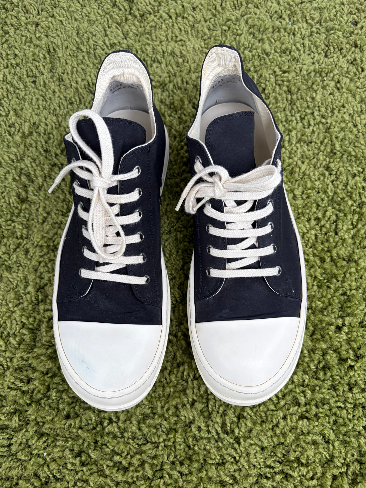 Rick Owens Ramones Low DRKSHDW nero 45