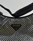 Borsa Prada Re Edition Nera con Cristalli