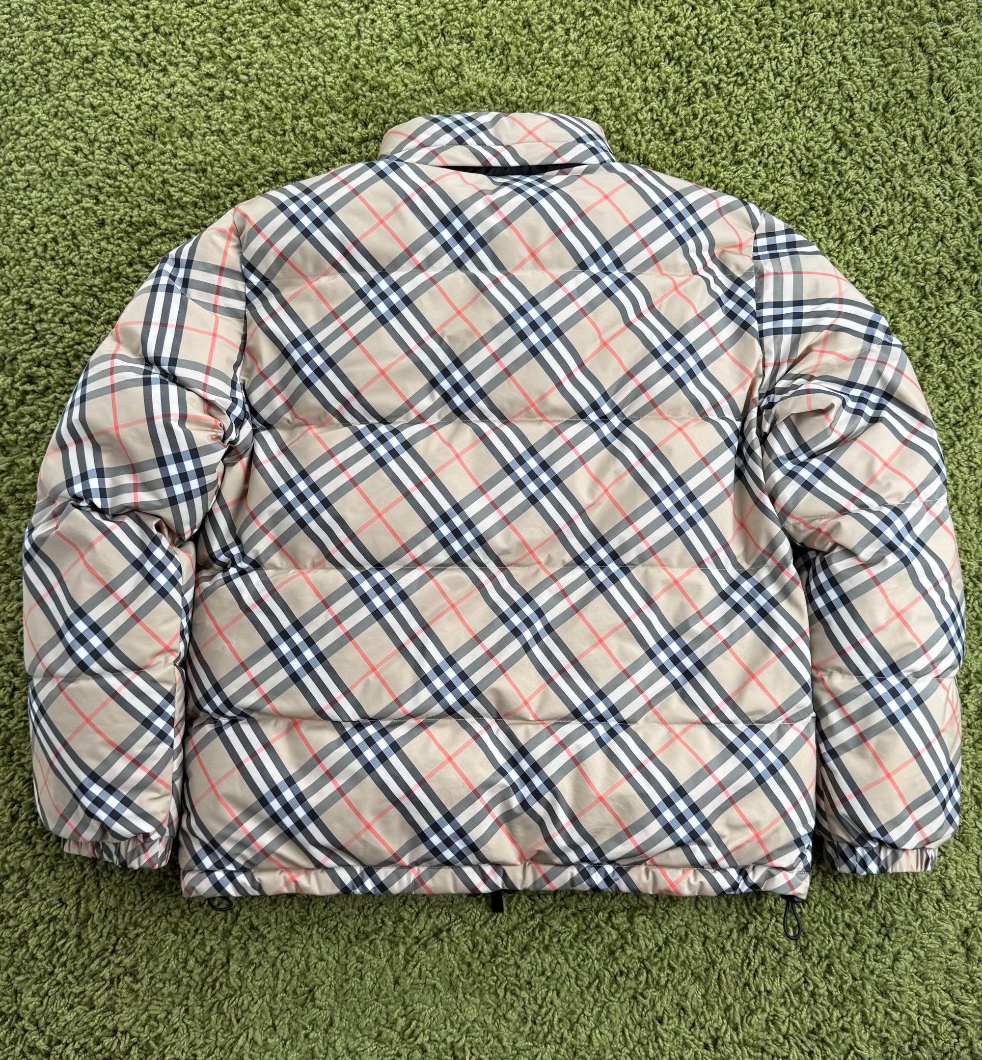 Piumino Ambleside Check Burberry Beige Nero L