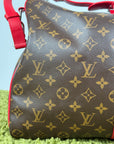 Keepall Bandoulière 45 Louis Vuitton Marrone Rosso