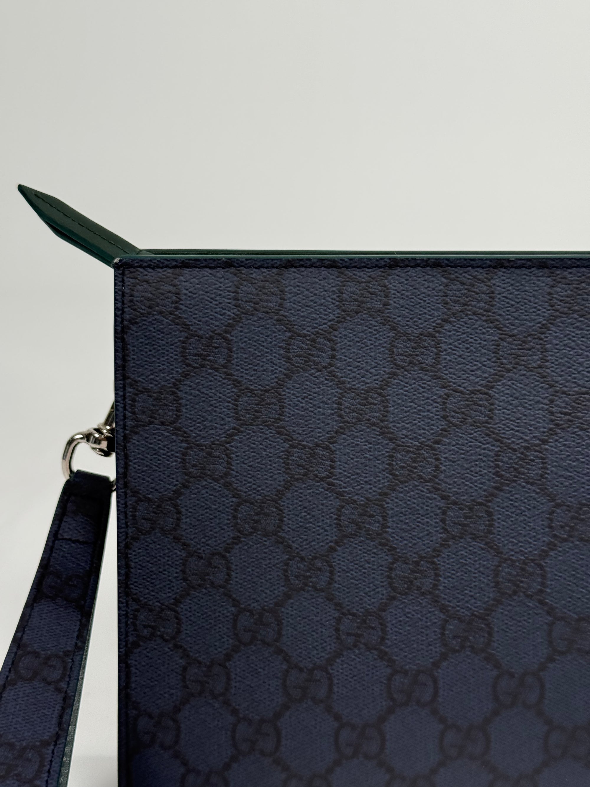 Pochette Gucci blu e verde