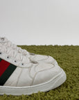 Gucci Ace Size 9=43 calza 43.5 bianche rosse e verdi