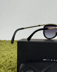 Occhiali da sole Cat-eye Chanel Nero