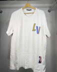 T shirt Louis Vuitton X NBA Size XXL bianca e multicolore