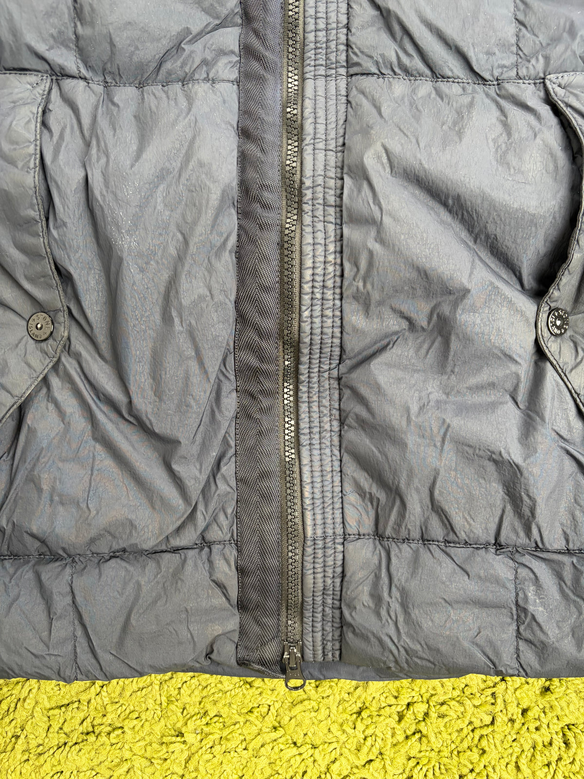 Giubbotto Stone Island Garment Dyed Crinkle Reps NY Down Blu S