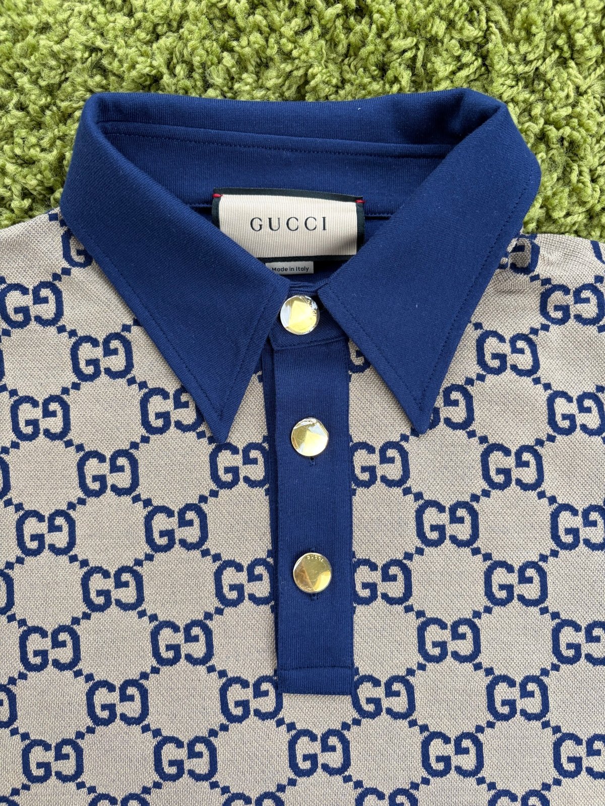 Polo Gucci Monogram Beige Multicolor XXL - Second Hand Di Fiore