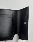 Portafoglio Bottega Veneta Tri-Fold Cassette Small Nero