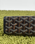 Pochette Goyard Jouvence MM in tela Goyardine Nera