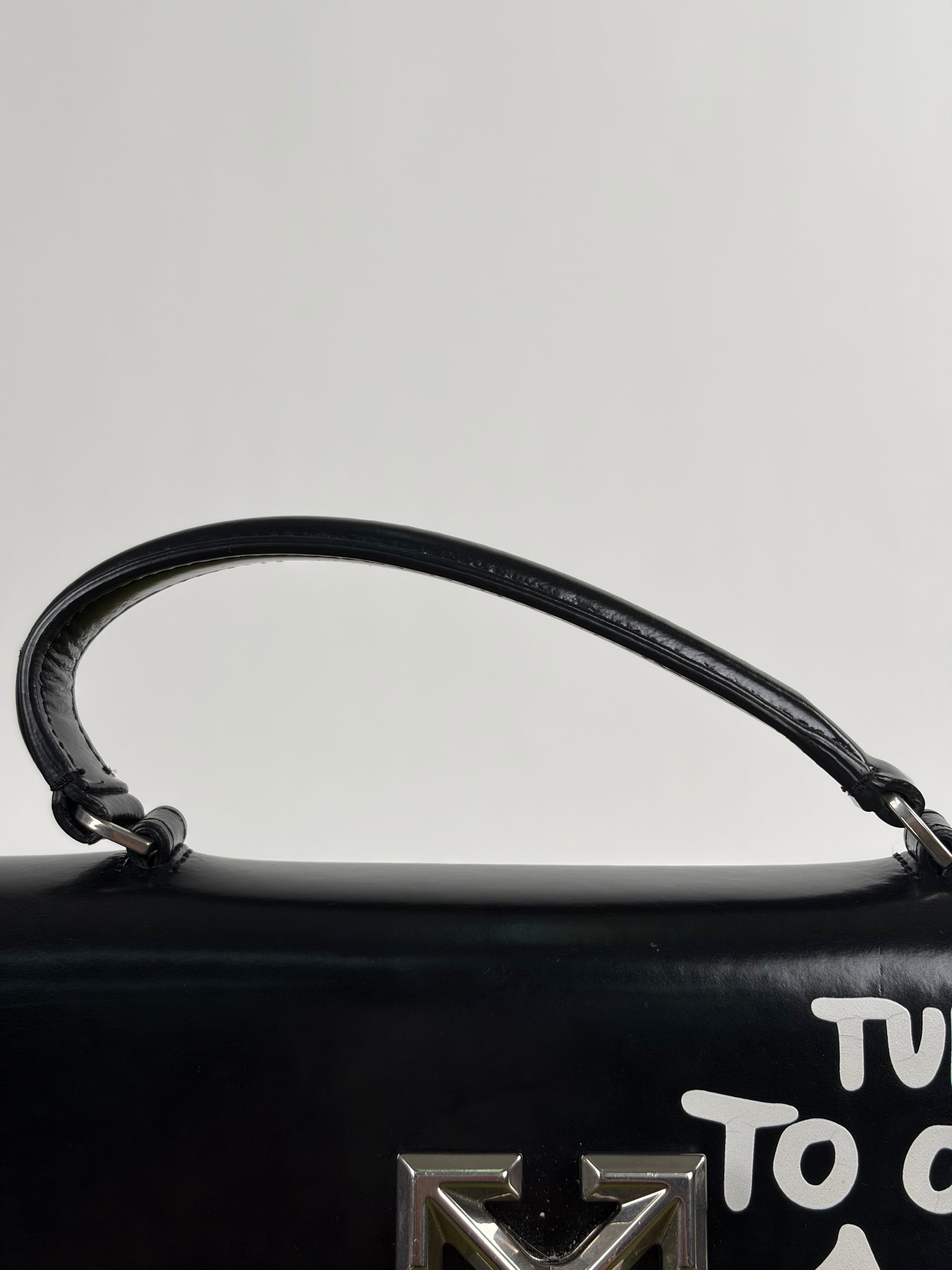 Borsa off white Jitney 2.8 nera e bianca