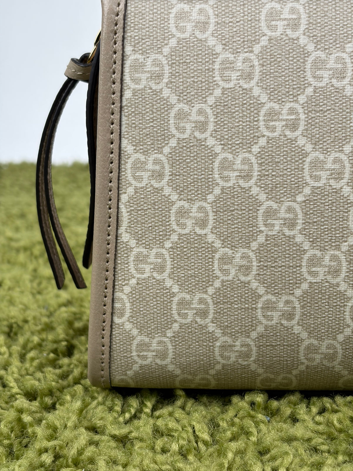 Borsa Gucci Ophidia Cut Out Handle Tote Beige