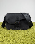 Borsa a tracolla saddle in jacquard Christian Dior Nero