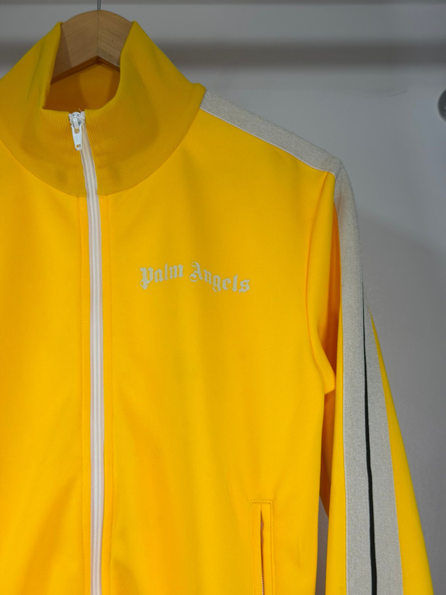 Felpa Palm Angels Size S gialla e bianca