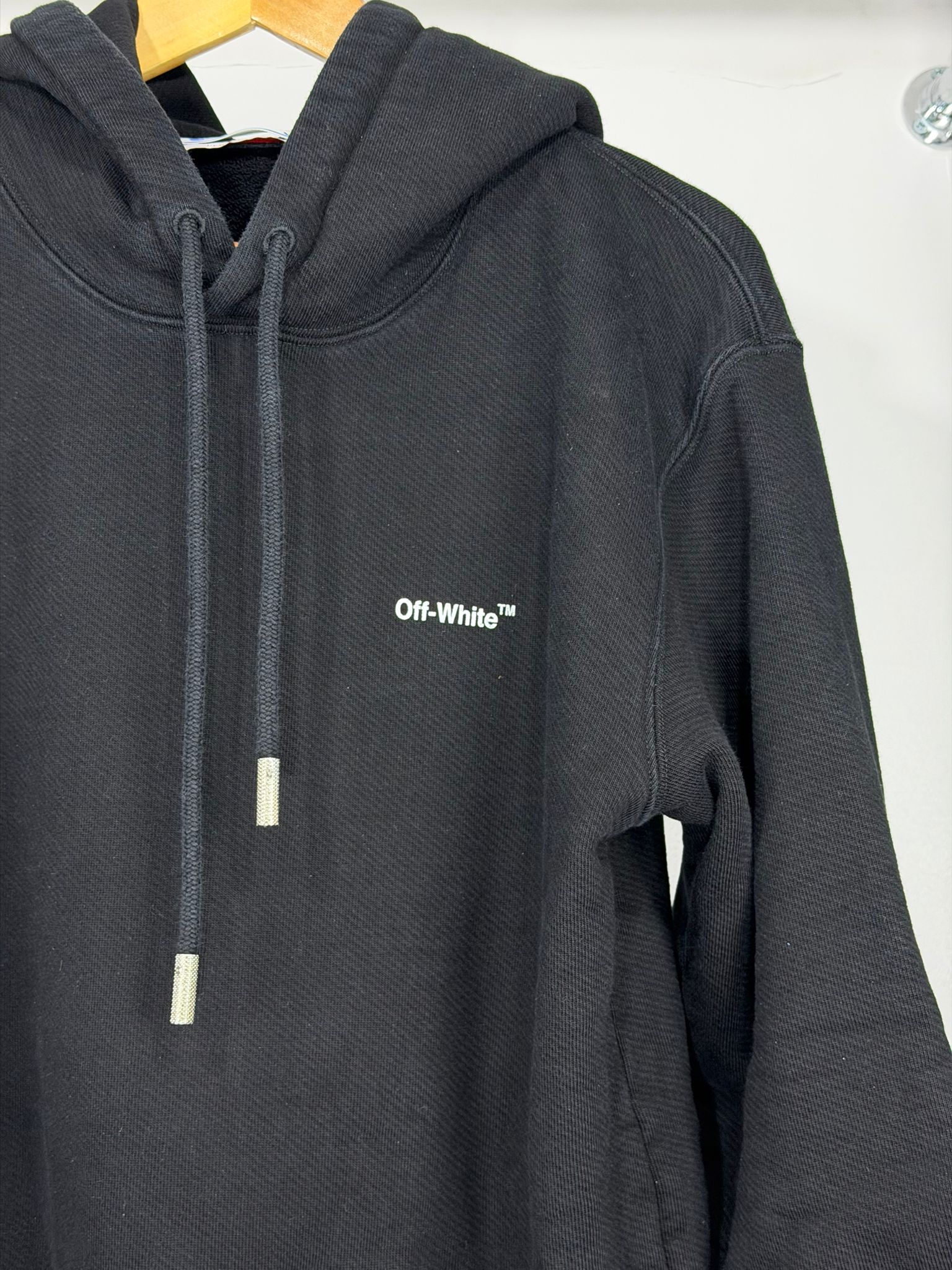 Felpa Off white Size M nera e bianca