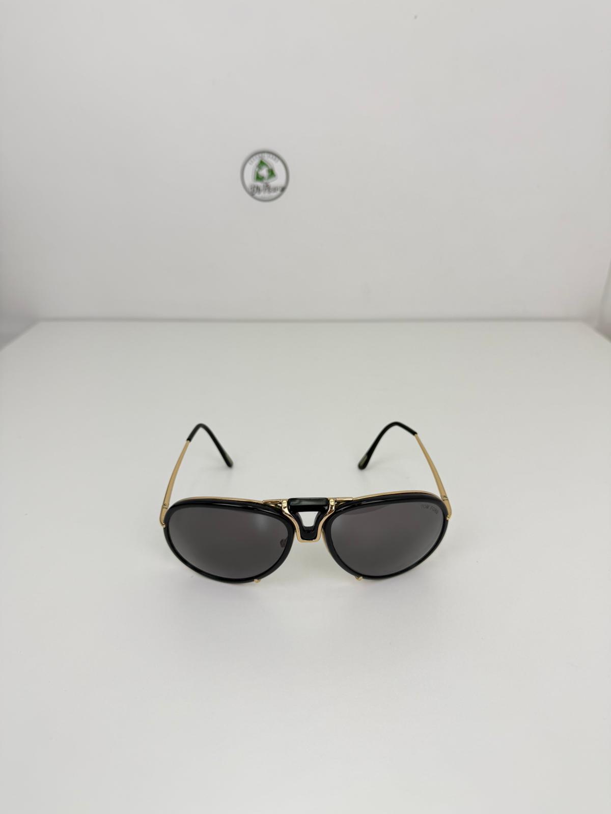 occhiali tom Ford neri e oro