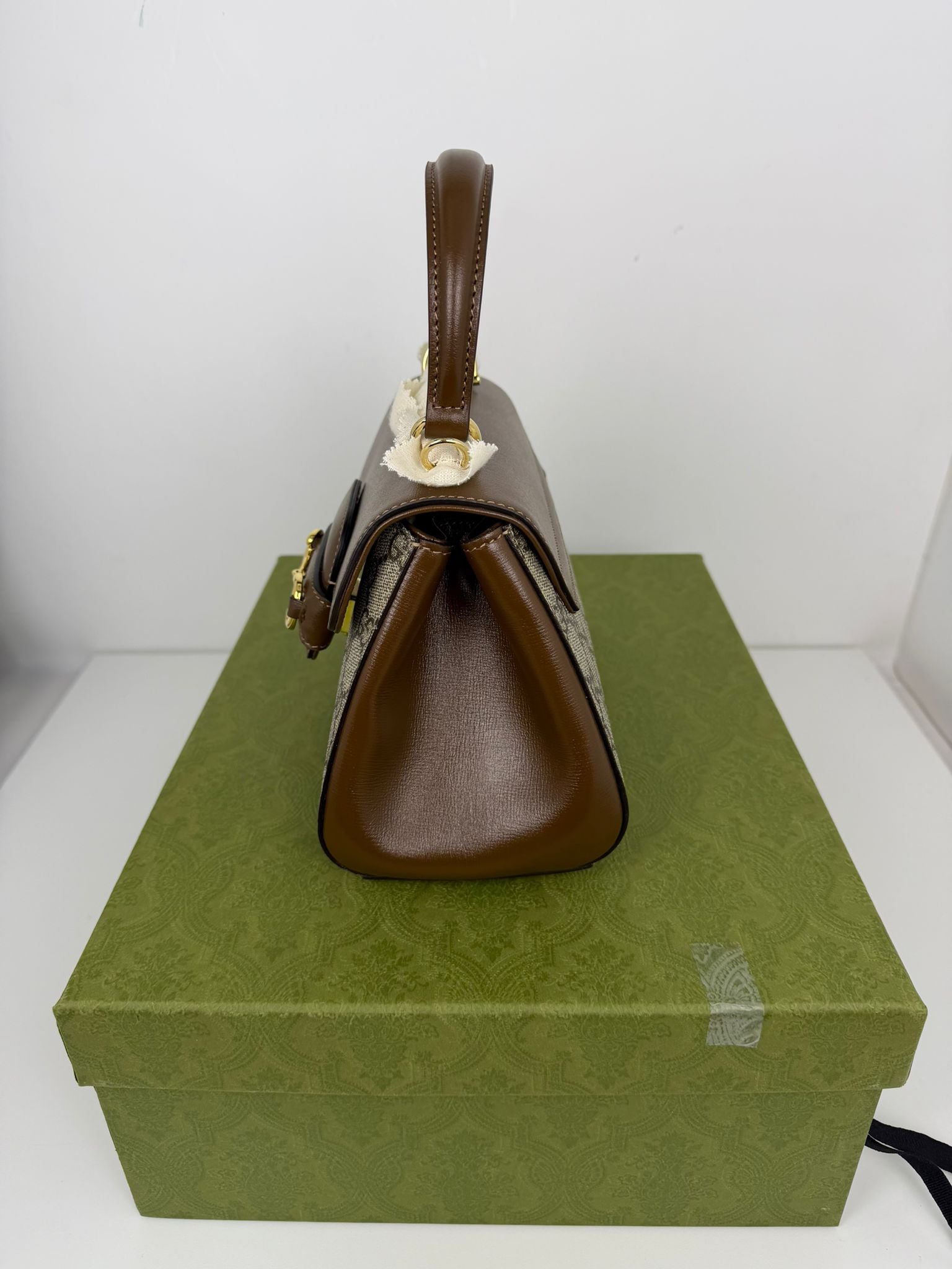 Borsa Gucci beige e marrone