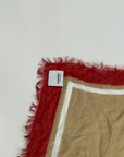 Foulard Burberry marrone rosso nero e bianco